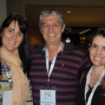 Gisele Abrahão, da GVA e Mara Pessoa, de Mônaco, com Carlos Dezen, da Senator Turismo