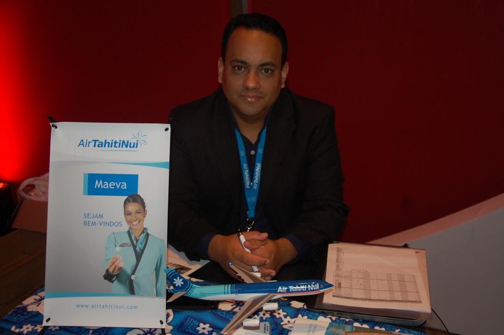 Josué Silva, da Aviareps, representante da Air Tahiti Nui