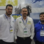 João Taylor, do M&E, com Daniel Brunod e Marcelo Bento, da Azul Viagens João Taylor, do M&E, com Daniel Brunod e Marcelo Bento, da Azul Viagens