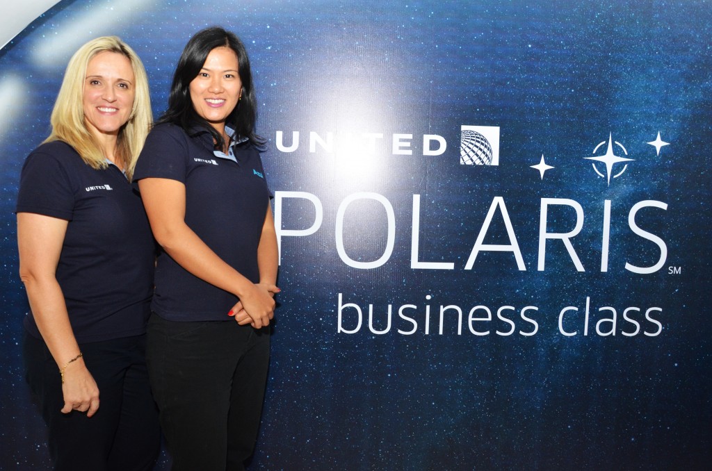 Lucimar Reis e Cibele Narazaki, da United Airlines