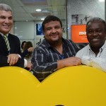 Luiz Carlos Borges, da Noth America Destination, com Paulo Teixeira e Paulo Bispo, da OFB