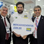 Marcelo Matera e Fernando Santos, da Aviesp, com Vitor Bauab, do M&E