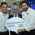 Roberto Roman, da Travel Ace, Marcos Balsamão, da Abav-SP, e Vitor Bauab, do M&E