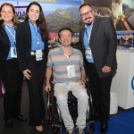 Veronica Dias, Andréa Guedes e Wlamir Moraes, da Transmundi, com Ricardo Shimosakai, do Turismo Adaptado Veronica Dias, Andréa Guedes e Wlamir Moraes, da Transmundi, com Ricardo Shimosakai, do Turismo Adaptado