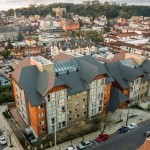 Vista do centro de Gramado com o hotel