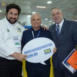 Vitor Bauab, do M&E, Orlando Giglio, do Iberostar, e Michael Barkoczy, da Flytour Viagens