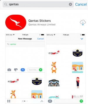 Qantas lança ilustrações com tema de aviação para iPhone