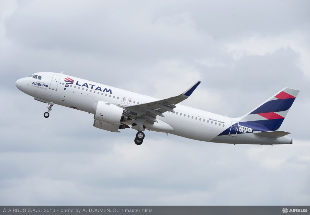Latam estreou oficialmente as operações aéreas do primeiro A320neo das Américas