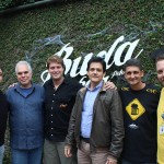 Aldemir Cavalcanti, Eduy de Azevedo, Leonardo Fonseca, Robson Tosta, da CVC com Pedro Silveira e o empresário Rolf Donttenels, da  cervejariaBuda Beer