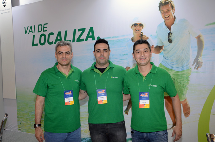Augusto Bezerra, Diogo Assis e Ricardo Iamauti, da Localiza