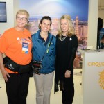 Barbara Picolo, da Flytour, Maria Camila, do turismo de Las Vegas, e Janelle Jacks, do Cirque Du Soleil
