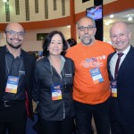Bruno Yasamura, Priscila Temple, e Marcelo Figueiredo, da Avianca, com Rui Alves, da Flytour Gapnet