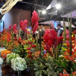 Buffet e ornamentação de flores recepcionaram os convidados