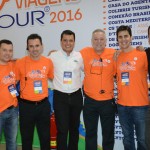 Carlos Barbosa, do Turismo de Aruba, com diretores da Flytour