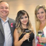 Carlos Braga, da Agaxtur com Vanessa Nunes e Flávia Teodoro, da APMP