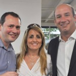 Daniel Aragon e Marta Oquillas, da Iberia-British Airways, com Alexander Haim, da R11