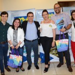Eduardo Tiburtius, do Village, Rogerio Mendes e Marcelle Ferreira, da CVC, Regina Biondi, do Enotel, com agentes de viagens Eduardo Tiburtius, do Village, Rogerio Mendes e Marcelle Ferreira, da CVC, Regina Biondi, do Enotel, com agentes de viagens