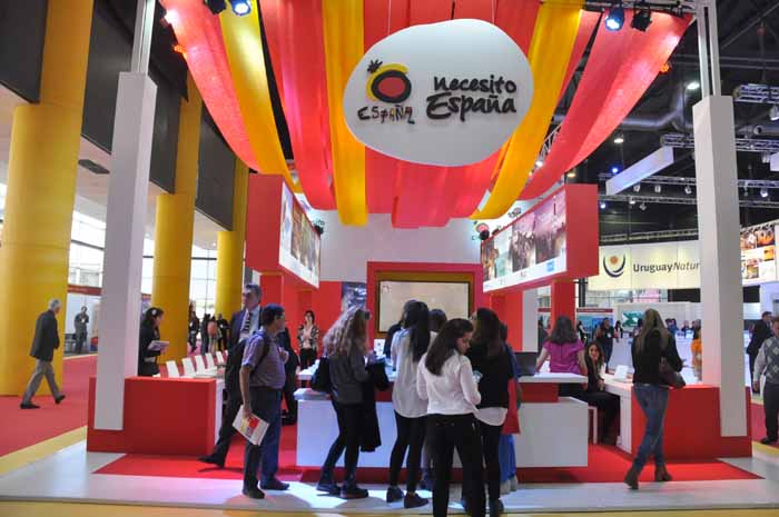 Espanha recebeu 9,9% turistas a mais e chega a 75,3 milhões em 2016 Estande da Espanha