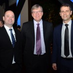 Fabio Lessa, da AirFrance KLM, Márvio Mansur e Peter Weber, da Sky Team Fabio Lessa, da AirFrance KLM, Márvio Mansur e Peter Weber, da Sky Team