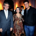 Fernando Santos e Juliana Assumpção, da Aviesp, com Dante Campos, da  Braztoa