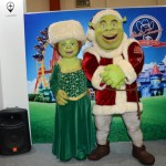 Fiona e Shrek, no estande do Beto Carrero World Fiona e Shrek, no estande do Beto Carrero World