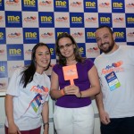 Fábio Cruz e Verônica Cézar, da Havana Viagens e Turismo, com Geisleuane Gorgomis