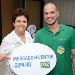 Iracy Aragão, da Vacances Viagens, e Pablo Mulatinho, da Target Tour Iracy Aragão, da Vacances Viagens, e Pablo Mulatinho, da Target Tour