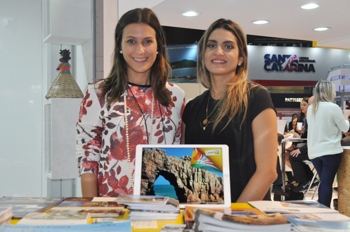 Livian Rolim e Denise Carrá, da secretaria de Turismo do Ceará