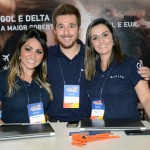 Mariana Watzeck, Danillo Barbizan, e Graziela Pinto, da Delta