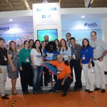 Michael Barkoczy, da Flytour, com expositores de Alagoas Michael Barkoczy, da Flytour, com expositores de Alagoas