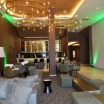 O lobby impressiona pela elegância