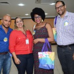 Pedro Midonz Luciana Pereira e Lanne Silva, da CVC, e Dirceu Arruda, da VPM Turismo Pedro Midonz Luciana Pereira e Lanne Silva, da CVC, e Dirceu Arruda, da VPM Turismo