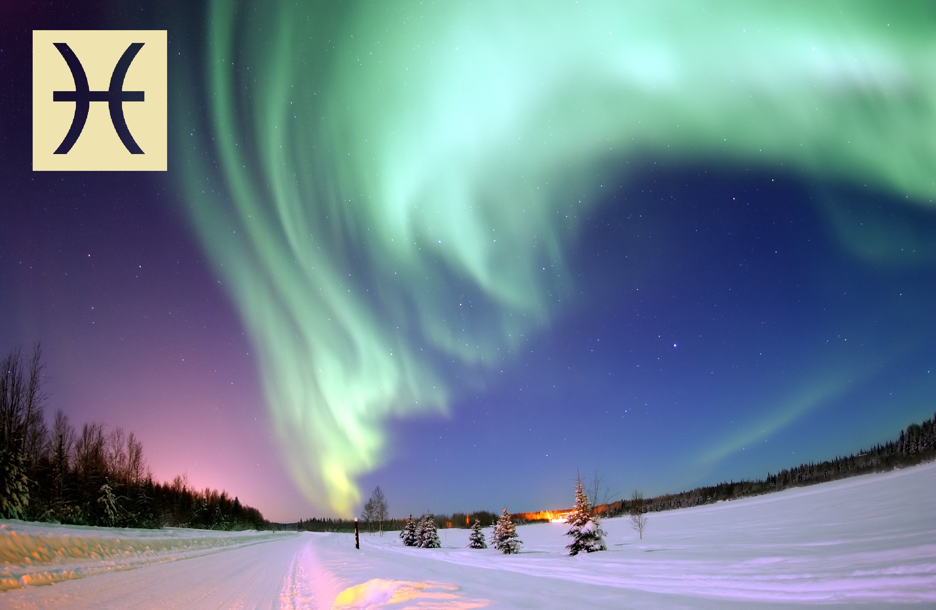 EIELSON AIR FORCE BASE, Alaska -- The Aurora Borealis, or Northern Lights, shines above Bear Lake here Jan. 18. The lights are the result of solar particles colliding with gases in Earth's atmosphere. Early Eskimos and Indians believed different legends about the Northern Lights, such as they were the souls of animals dancing in the sky or the souls of fallen enemies trying to rise again. 