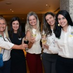 Rosa Masgrau e Luciana Fernandes, do M&E, Andrea Gabel, de ST. Peter, Yewana Guerra e Yanna Guimarães, da Setur-CE