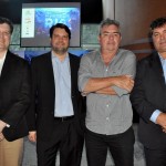 Sergio Figueiredo, Rodrigo Victer, Merio Magalhaes e Savio Neves, do Trem do Corcovado
