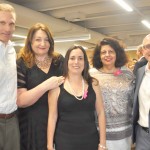 Steve Knode, cônsul EUA em SP, Magda Nassar, Andrea Leone, Jussara Haddad e Aldo Leone