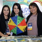 Vanessa Garmes e Gleyce Luz, da Empetur, com Luciana Fernandes, do M&E Vanessa Garmes e Gleyce Luz, da Empetur, com Luciana Fernandes, do M&E