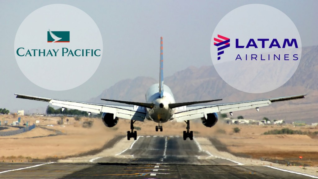 De olho na Ásia, Latam Brasil anuncia codeshare com Cathay Pacific codesh2are