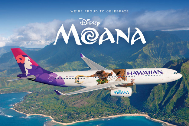 Hawaiian Airlines revela pintura especial de nova animação da Disney; veja fotos e vídeos hawaiian-a330-200-n392ha-moana-banner-hawaiianlrw