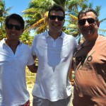 André Vieira, da Snow Operadora, Daniel Dias, da Viagens Master, e Cleyton Armelin, da CVC