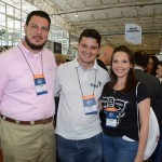 Daniel Brunod e Ryan Gomes, da Azul Viagens, e Marília Melo, do Incomum Viagens
