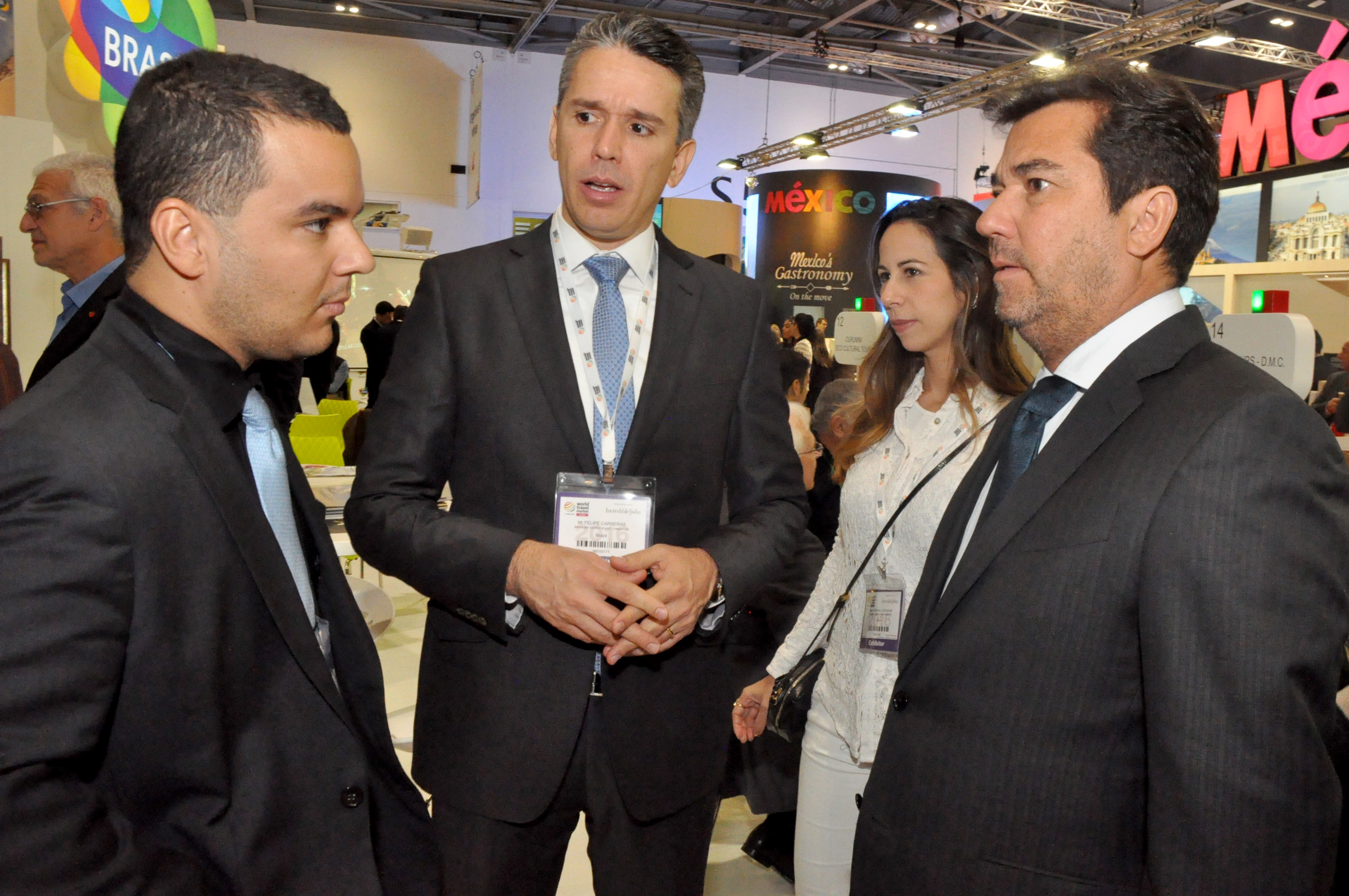 Diego Araujo, secretário de Cultura e Turismo do MA, Felipe Carreras, secretário de Turismo, Lazer e Esportes de PE, e Ruy Gaspar, secretário de Turismo do RN Diego Araujo, secretário de Cultura e Turismo do MA, Felipe Carreras, secretário de Turismo, Lazer e Esportes de PE, e Ruy Gaspar, secretário de Turismo do RN