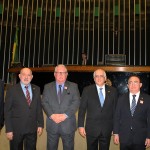 Dilson Fonseca com Roy Taylor do M&E e diretores da ABIH Nacional Dilson Fonseca com Roy Taylor do M&E e diretores da ABIH Nacional