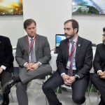 Edinho Bez, de Santa Catarina, Marx Beltrão, Ministro do Turismo, José Freitas e Gilson Lira, da Embratur Edinho Bez, de Santa Catarina, Marx Beltrão, Ministro do Turismo, José Freitas e Gilson Lira, da Embratur