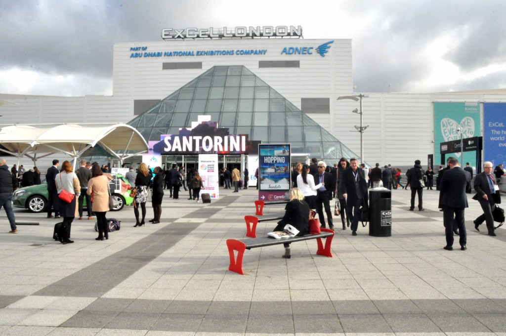 Entrada oficial da WTM 2016 que aconteceu no Excel London, na Inglaterra