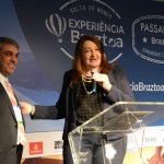 Fernando Santos, presidente da Aviesp, e Magda Nassar, presidente da Braztoa