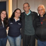 Juliana Nascimento e Shirlei Mariano, da MSC, com Rubens, da Wei Wei Viagens, e Paulo Corrêa, da Alltours