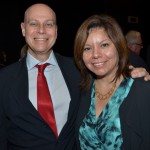 Lawrence Reinish, da WTM-LA, com Diana Pomar, do México