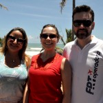 Luana Dal Negro, da BRT, Marília Melo, da Incomum Operadora, e Fábio Thimóteo, da FRT