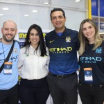 Luciana Fernandes, do M&E, entre Cristian Marranghello, Carlos Antunes e Mariana Trevisan, da Etihad